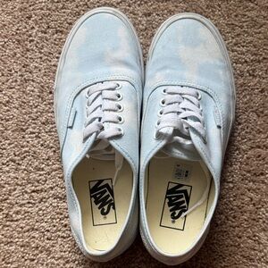 Vans Light Blue Tie-Dye Canvas Low-Top Sneakers